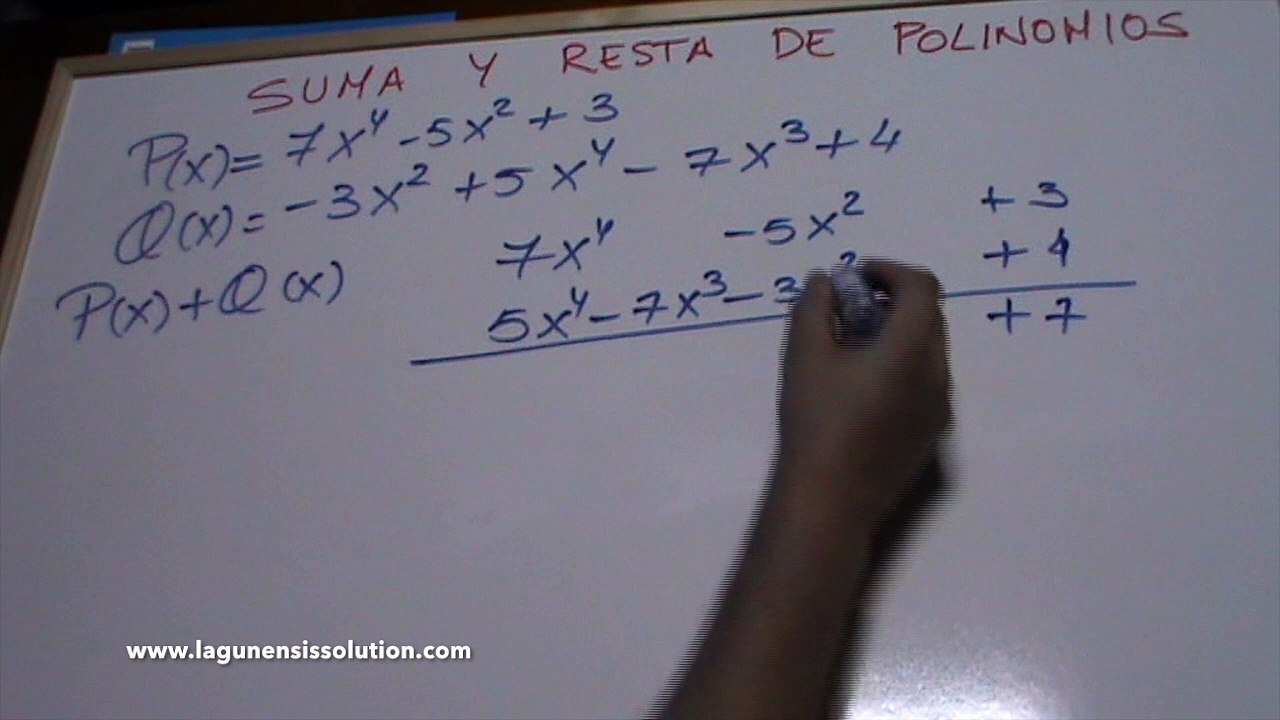 8.Suma y Resta de Polinomios