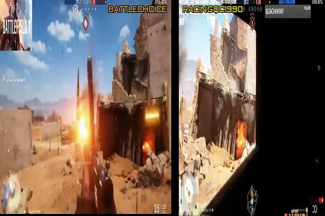 Battlefield 1 gameplay FR (AMD-FX 8320 Nvidia GTX 960 2 go) MAX SETTING Francais