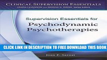 New Book Supervision Essentials for Psychodynamic Psychotherapies (Clinical Supervision Essentials)