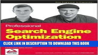 [PDF] Professional Search Engine Optimization with ASP.NET Publisher: Wrox; Pap/Pas edition