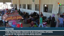 Palestine: Egyptian President Instructed Extended Opening of Rafah Border