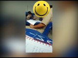 Estudiante presuntamente se droga en plena clase