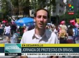 Excluidos de Brasil marchan contra el pdte.