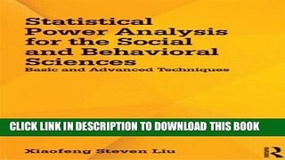 [PDF] Statistical Power Analysis for the Social and Behavioral Sciences: Basic and Advanced