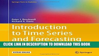 [PDF] Introduction to Time Series and Forecasting (Springer Texts in Statistics) Full Online