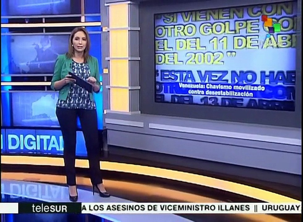 Chavistas marchan en Venezuela para defender la democracia