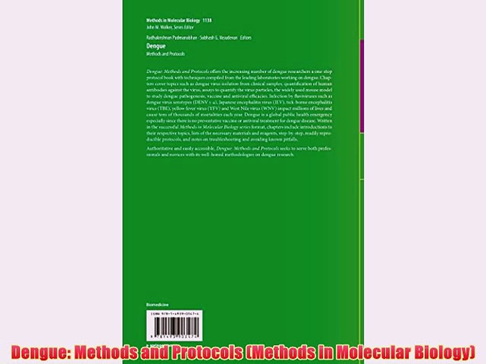 [PDF] Dengue: Methods and Protocols (Methods in Molecular Biology) Popular Online