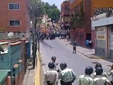 PNB impidió el paso de los manifestantes que se dirigían a el CNE de Los Teques