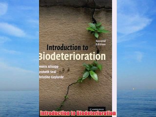 [PDF] Introduction to Biodeterioration Full Colection