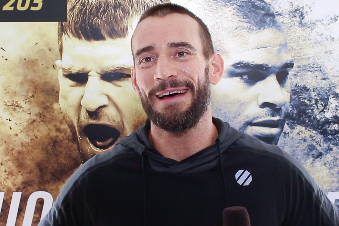 CM Punk media scrum at UFC 203 open workouts
