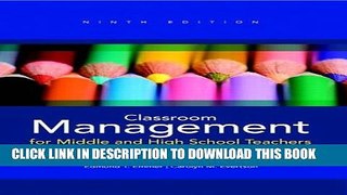 Collection Book Classroom Management for Middle and High School Teachers (9th Edition)