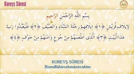 Kureyş Suresi