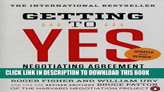 New Book Getting to Yes: Negotiating Agreement Without Giving In