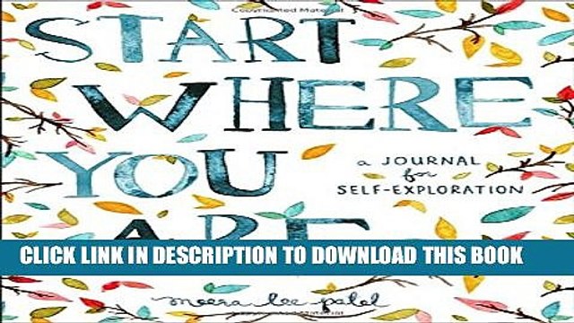 New Book Start Where You Are: A Journal for Self-Exploration