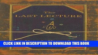 New Book The Last Lecture