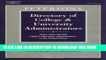 New Book Directory of College and University Administrators