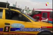 Trujillo: Graban a ladrones robando balones de gas de camión en movimiento