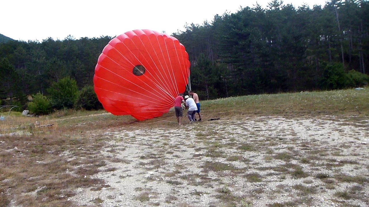 repliage parachute
