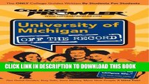 New Book University of Michigan: College Prowler Guide (College Prowler: University of Michigan