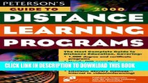 New Book Peterson s Guide to Distance Learning Programs, 2000 (Peterson s Guide to Distance