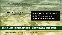 New Book Redesigning the Financial Aid System: Why Colleges and Universities Should Switch Roles