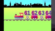 Learning Numbers, Learn Counting with number train, 61 to 70, for kids