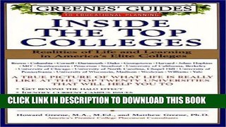 Collection Book Greenes  Guides to Educational Planning: Inside the Top Colleges: Realities of