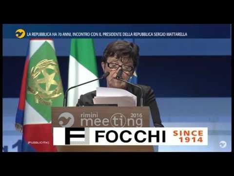 Meeting 2016 Inaugurazione con il Presidente Sergio Mattarella