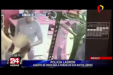 México: capturan a policía que asaltaba tiendas en sus tiempos libres