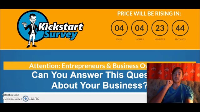 Kickstart Survey - Product Review With BONUS - How To Make Money Online In 2016