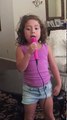 Fame Cover- 5 year old Gianna sings out here on my own