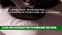 [PDF] The Law and Business Administration in Canada with Companion Website Popular Colection