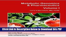 [PDF] Metabolic Genomics   Pharmaceutics (BioMedicine - Metabolomics, Immunology, Infectious