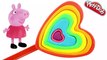 Play Doh Stop Motion - Play Doh Ice Cream - Creations ice cream heart rainbow vs peppa pig español toys