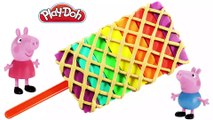 Play Doh Stop Motion Create Super Licorice Ice Cream Peppa Pig Español Toys