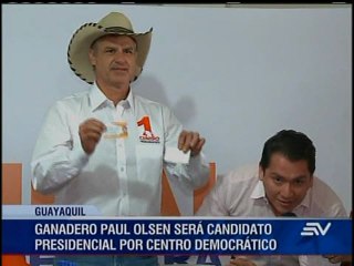 Paul Olsen, candidato presidencial por Centro Democrático