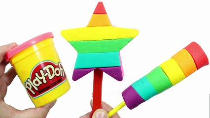 Play Doh Rainbow Ice Cream Lollipop with Peppa Pig Español Toys