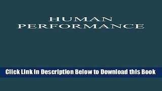 [Best] Human Performance (Basic Concepts in Psychology) Online Books