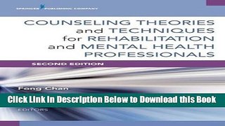 [Best] Counseling Theories and Techniques for Rehabilitation and Mental Health Professionals,