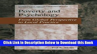 [Best] Poverty and Psychology: From Global Perspective to Local Practice (International and