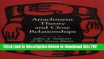 [Read] Attachment Theory and Close Relationships Ebook Free