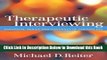 [Reads] Therapeutic Interviewing: Essential Skills and Contexts of Counseling Free Books