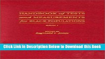 [Reads] Handbook of Tests and Measurements for Black Populations Free Books