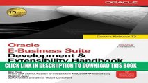 [New] Oracle E-Business Suite Development   Extensibility Handbook (Oracle Press) Exclusive Full