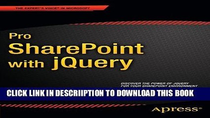 [New] Pro SharePoint with jQuery (Expert s Voice in Microsoft) Exclusive Online