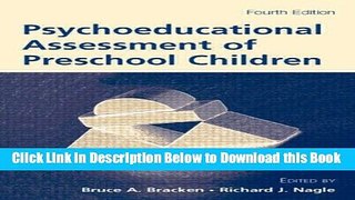 [Reads] Psychoeducational Assessment of Preschool Children Free Books