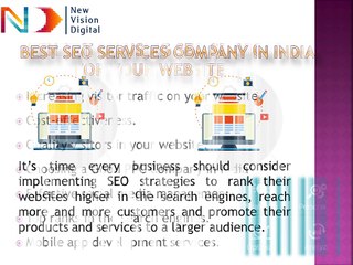Get Best SEO Services in India