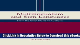 [Reads] Multilingualism and Sign Languages: From the Great Plains to Australia (Sociolinguistics