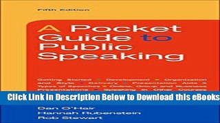 [PDF] A Pocket Guide to Public Speaking Online Books