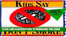New Book Kids Say Don t Smoke: Posters from the New York City Pro-Health Ad Contest